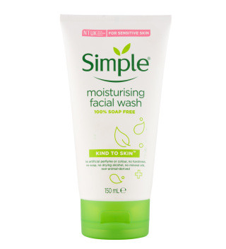 ژل شستشوی صورت سیمپل مدل Moisturizing حجم 150 میلی لیتر