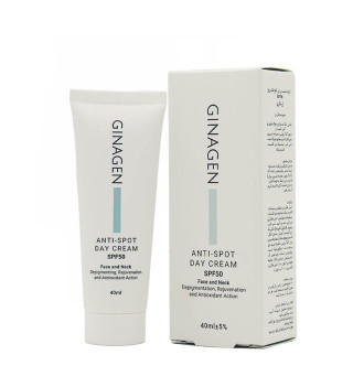 کرم ضد لک روز ژیناژن spf50 مدل Anti Spot حجم 40 میلی لیتر
