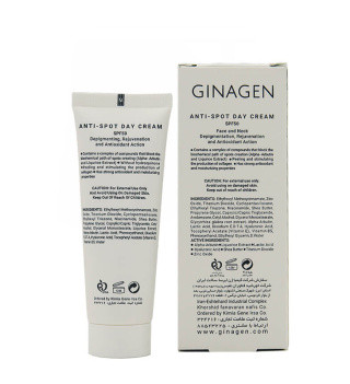 کرم ضد لک روز ژیناژن spf50 مدل Anti Spot حجم 40 میلی لیتر