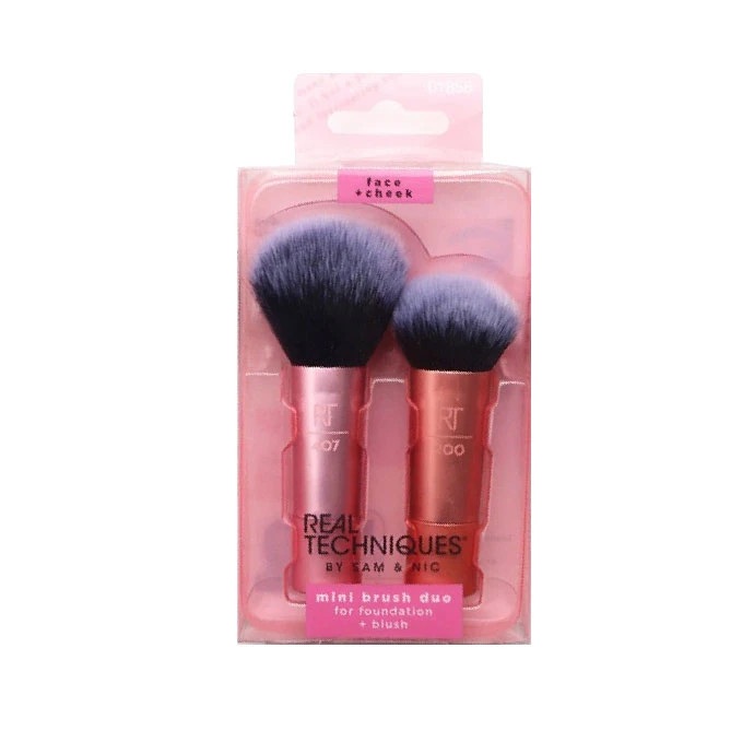 ست برس آرایشی ریل تکنیک مجموعه 2 عددی Real Techniques mini brush duo