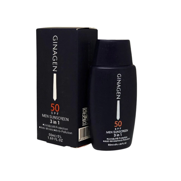 کرم ضد آفتاب مردانه ژیناژن مدل 1 در 3 با SPF50 حجم 50 میلی لیتر