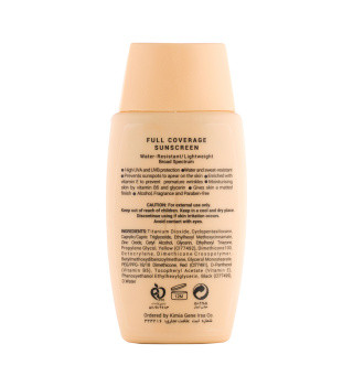 کرم ضد آفتاب رنگی 01ژیناژن مدل Full Coverage با spf 50 مناسب پوست معمولی و خشک حجم 50 میلی لیتر